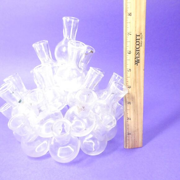 Floral Design Glass Mini Vase Centerpiece Vintage Plant Propagation Cluster - Picture 11 of 16